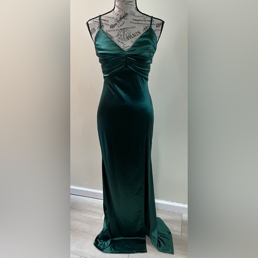 Dark Green Cocktail Gown